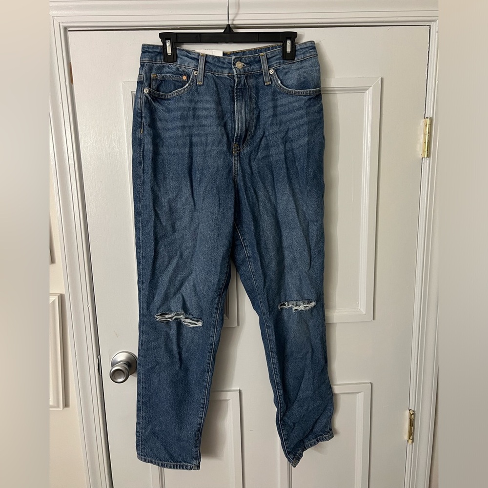 high waist mom jeans